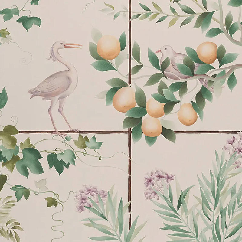 Обои ручная роспись Medici Standard colourway on white Williamsburg Обои ручная роспись Medici Standard colourway on white Williamsburg во Владивостоке | Loft Concept