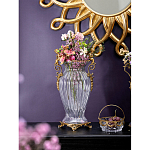 Ваза прозрачная с бронзовыми ручками в виде ангелов Eden Garden варинант исполнения - 3 | Loft Concept во Владивостоке