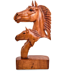 Статуэтка деревянная в виде головы лошади Horse of the World варинант исполнения - 2 | Loft Concept во Владивостоке