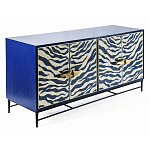 Буфет в гостиную с инкрустацией Bone Inlay Deco Sideboard - Orleans ZEBRA варинант исполнения - 1 | Loft Concept во Владивостоке