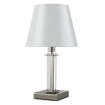 Настольная лампа с белым тканевым абажуром в форме конуса Laurent варинант исполнения - 1 | Loft Concept во Владивостоке