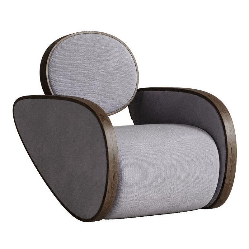 Кресло Nautilus Purple Фиолетовый Коричневый во Владивостоке | Loft Concept 