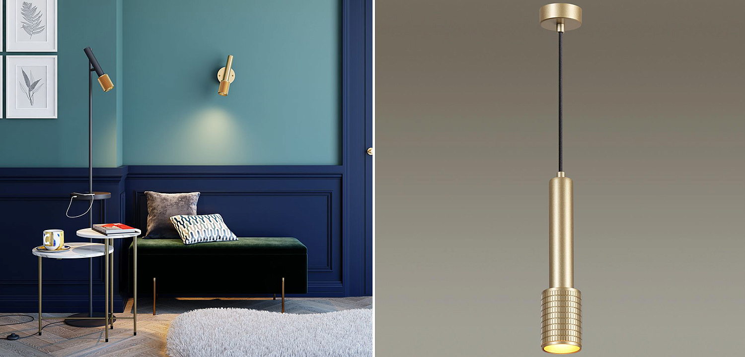 Подвесной светильник Eneko Gold Hanging Lamp Подвесной светильник Eneko Gold Hanging Lamp - Loft-Concept во Владивостоке
