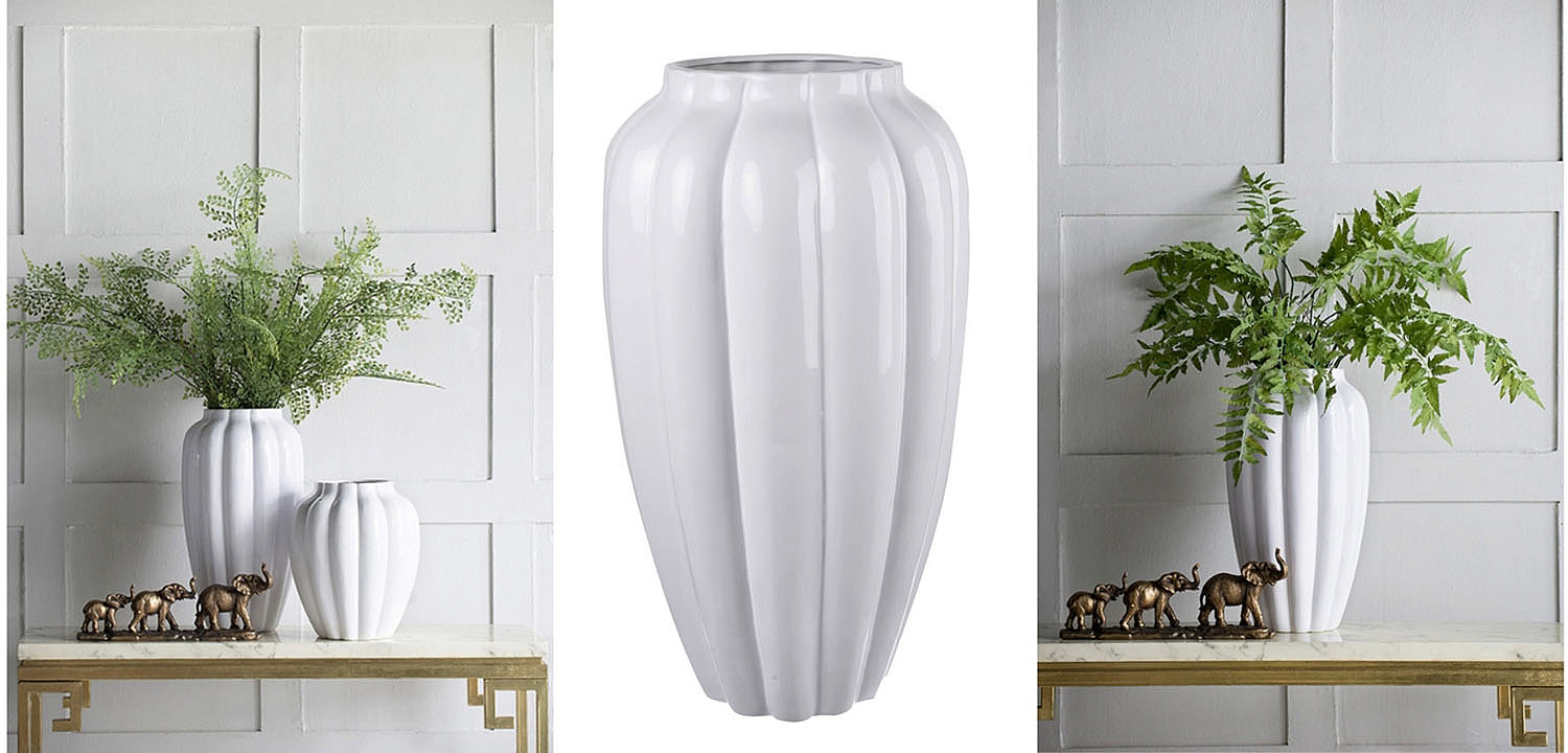 Ваза Carambola Vase white high Ваза Carambola Vase white high - Loft-Concept во Владивостоке