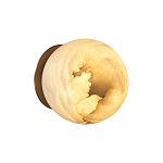 Настенно-потолочный светильник с плафоном в форме шара из алебастра Cryptocrystalline Stone варинант исполнения - 4 | Loft Concept во Владивостоке