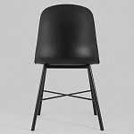 Стул из прочного пластика на металлическом основании Anora Black варинант исполнения - 4 | Loft Concept во Владивостоке