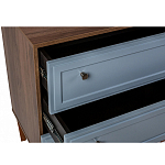 Комод серый из массива бука с 3-мя ящиками Wenge Light варинант исполнения - 3 | Loft Concept во Владивостоке