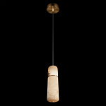 Подвесной светильник с цилиндрическим плафоном из белого алебастра Cryptocrystalline Stone варинант исполнения - 4 | Loft Concept во Владивостоке