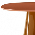 Обеденный стол оранжевый с тонкой столешницей и основанием в виде конуса Viola варинант исполнения - 1 | Loft Concept во Владивостоке