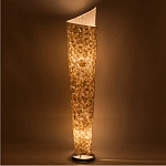 Торшер из перламутра на металлическом каркасе Indonesian Spiral варинант исполнения - 2 | Loft Concept во Владивостоке