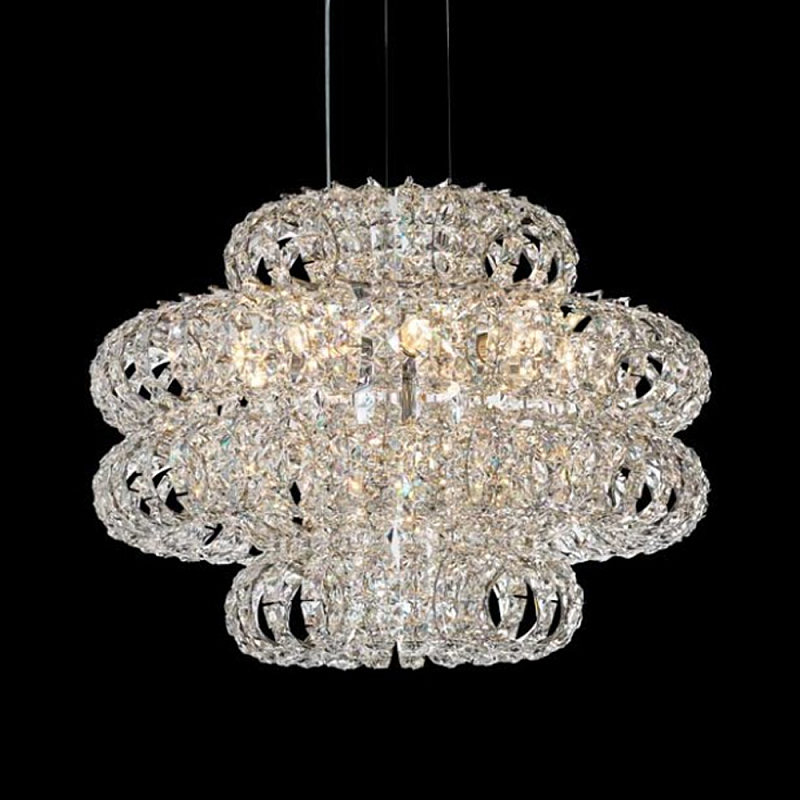 Люстра круглая с россыпью хрусталя Perfection of Diamonds Хром Прозрачный Люстра круглая с россыпью хрусталя Perfection of Diamonds Хром Прозрачный во Владивостоке | Loft Concept