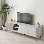 ТВ-тумба с 3-мя дверцами и полками Grey Albe TV Stand варинант исполнения - 2 | Loft Concept во Владивостоке