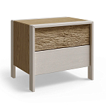 Тумба 2 ящика с подсветкой на рельефном фасаде Warm Industrial варинант исполнения - 7 | Loft Concept во Владивостоке