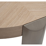 Столик журнальный круглый со светлым шпоном Light Veneer Table варинант исполнения - 2 | Loft Concept во Владивостоке