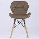 Стул с коричневым сиденьем из экокожи JEROEN варинант исполнения - 3 | Loft Concept во Владивостоке