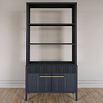 Стеллаж Primo с ящиками Черный дуб  варинант исполнения - 1 | Loft Concept во Владивостоке