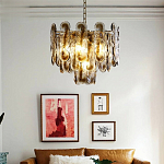 Люстра из круглых стеклянных элементов Vienna варинант исполнения - 4 | Loft Concept во Владивостоке