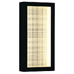 Светодиодное прямоугольное бра из металла черного цвета Lattice Lux варинант исполнения - 1 | Loft Concept во Владивостоке