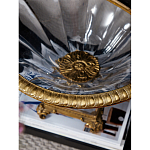 Чаша из прозрачного стекла с бронзовым рельефным ободком Eden Garden варинант исполнения - 4 | Loft Concept во Владивостоке