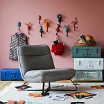 Настенный крючок в виде совы Owl Wall Hook Blue варинант исполнения - 4 | Loft Concept во Владивостоке