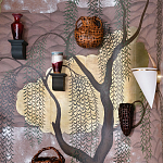 Обои ручная роспись Willow & Waves Original colourway on Edo painted Xuan paper with antiquing варинант исполнения - 1 | Loft Concept во Владивостоке