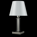 Настольная лампа с белым тканевым абажуром в форме конуса Laurent варинант исполнения - 4 | Loft Concept во Владивостоке