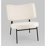 Мини-кресло District Lounge букле белый варинант исполнения - 1 | Loft Concept во Владивостоке