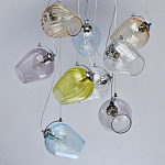 Люстра каскадная с 9-ю разноцветными стеклянными плафонами Kaleido варинант исполнения - 4 | Loft Concept во Владивостоке