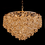 Люстра каскадная с подвесками в форме колец Galaxy of Light варинант исполнения - 1 | Loft Concept во Владивостоке