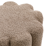 Пуф с обивкой из ткани букле Flo Brown Pouf варинант исполнения - 2 | Loft Concept во Владивостоке