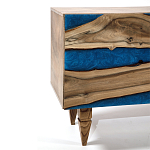 Стильный Буфет лофт 4 двери Cabinet Crimson River фасад эпоксидная смола  варинант исполнения - 3 | Loft Concept во Владивостоке