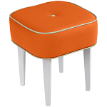 Квадратный мягкий пуф на белых ножках Winton Pouf Square варинант исполнения - 7 | Loft Concept во Владивостоке