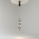 Подвесной светильник с плафоном из стекла с зеркальным градиентом Double Moon варинант исполнения - 3 | Loft Concept во Владивостоке