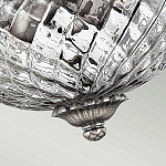 Потолочный светильник с чашеобразным плафоном из толстого волнообразного стекла и широким узорчатым основанием Hinkley варинант исполнения - 7 | Loft Concept во Владивостоке