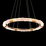 Люстра в форме кольца с золотым декором Warm Heavenly Light варинант исполнения - 4 | Loft Concept во Владивостоке