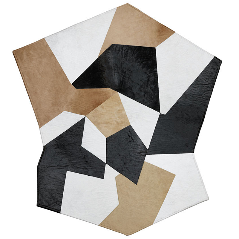 Дизайнерский шерстяной ковер Gio Ponti D.754.1 Rug Бежевый Белый Черный Дизайнерский шерстяной ковер Gio Ponti D.754.1 Rug Бежевый Белый Черный во Владивостоке | Loft Concept