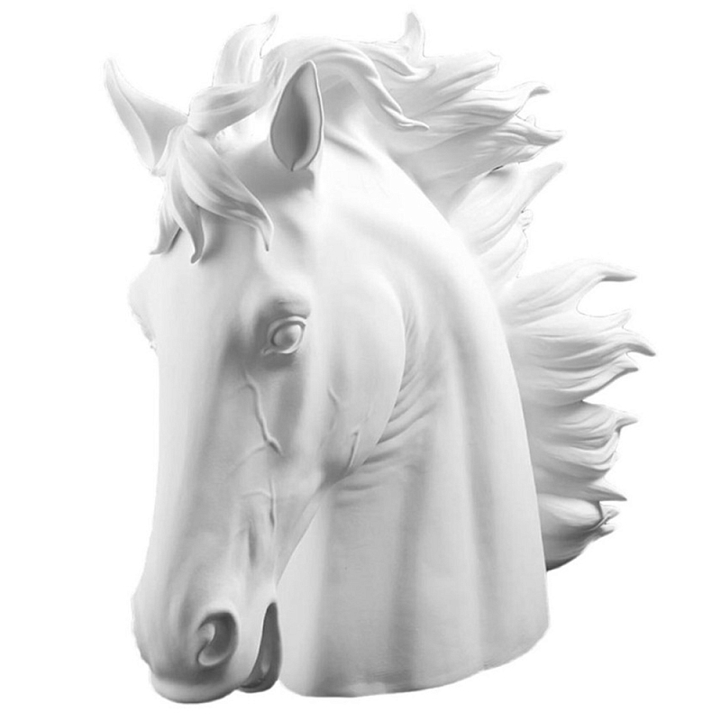 Статуэтка Horse Head Bisc. White Белый Статуэтка Horse Head Bisc. White Белый во Владивостоке | Loft Concept