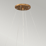 Люстра подвесная золотого цвета с металлическим сетчатым основанием и стеклянными каплевидными подвесками Hinkley варинант исполнения - 11 | Loft Concept во Владивостоке