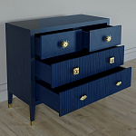 Бельевой Комод с 4 ящиками Elsa Dreams Blue варинант исполнения - 2 | Loft Concept во Владивостоке