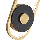 Бра с овальной рамой цвета латунь Midnight Orbit варинант исполнения - 2 | Loft Concept во Владивостоке