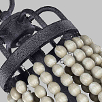 Люстра с 6-ю лампами и кремовыми деревянными бусинами Feiss варинант исполнения - 6 | Loft Concept во Владивостоке