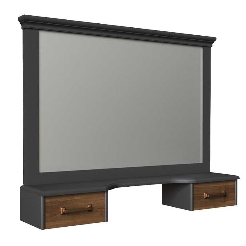 Зеркало для туалетного столика из массива бука Tasteful Furniture Зеркало Серый Коричневый Зеркало для туалетного столика из массива бука Tasteful Furniture Зеркало Серый Коричневый во Владивостоке | Loft Concept