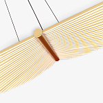 Люстра в виде распахнутых крыльев из тонких металлических планок Flight of Freedom варинант исполнения - 5 | Loft Concept во Владивостоке