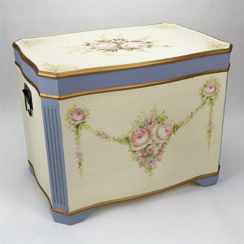 Сундук Pink Floral Rosette Бежевый Сиреневый во Владивостоке | Loft Concept 