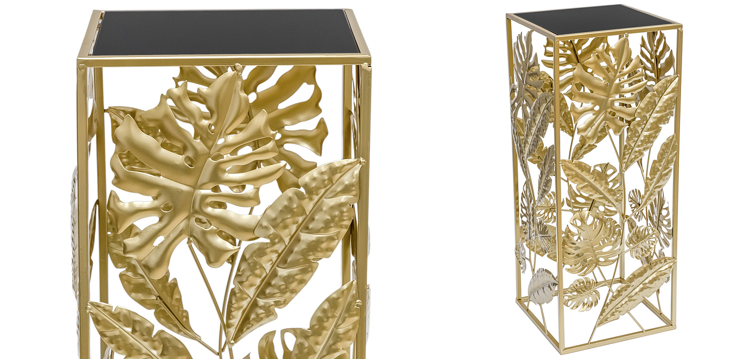 Подставка Tropical Gold Leaves Stand S Подставка Tropical Gold Leaves Stand S - Loft-Concept во Владивостоке