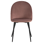 Мягкий стул в велюре пыльно-розового цвета Miruna Chair варинант исполнения - 2 | Loft Concept во Владивостоке