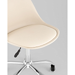 Офисный стул на металлическом основании EGGERY Beige пластик варинант исполнения - 2 | Loft Concept во Владивостоке