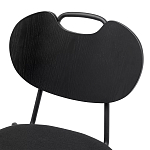 Стул с мягким сиденьем черный Stool Loft Black варинант исполнения - 6 | Loft Concept во Владивостоке