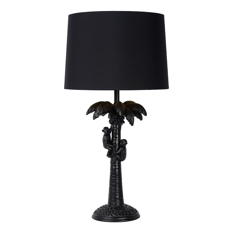 Настольная лампа Черная Пальма Monkeys on a palm table lamp black Черный Настольная лампа Черная Пальма Monkeys on a palm table lamp black Черный во Владивостоке | Loft Concept