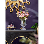 Чаша из прозрачного стекла на бронзовых ножках в виде стрекоз Eden Garden варинант исполнения - 3 | Loft Concept во Владивостоке